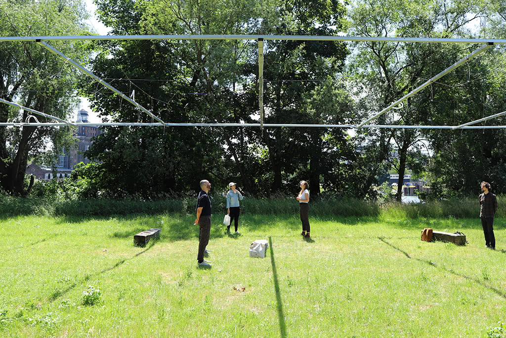 Pneumatic Sound Field exhibited at DordtYart, Dordrecht, Netherlands, 2018-2019