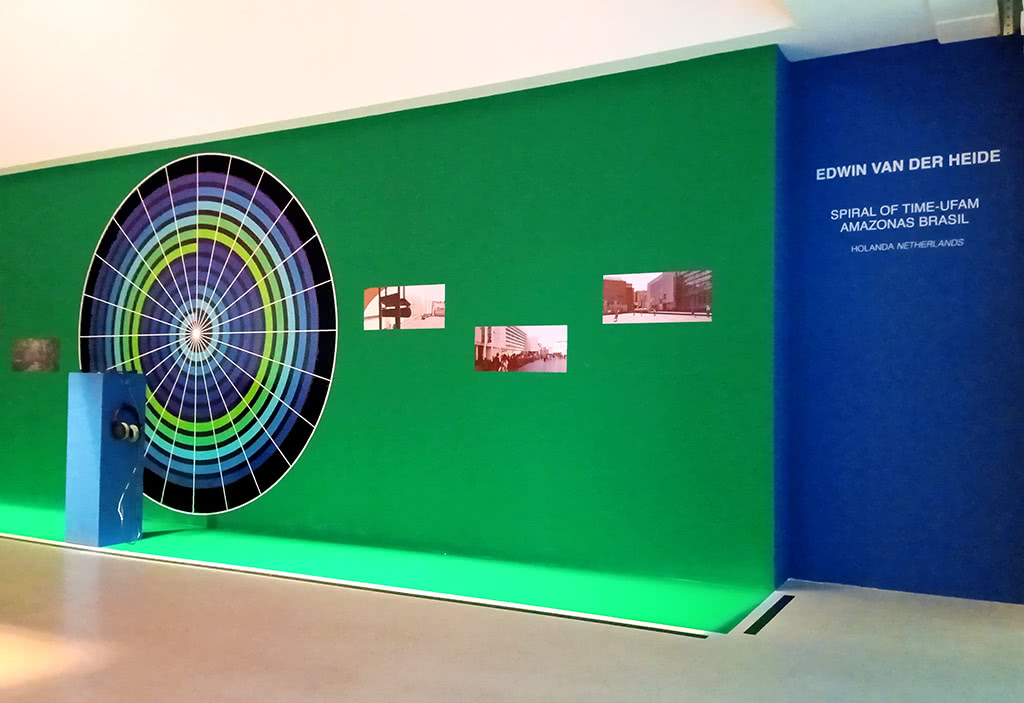 Spiral of Time by Edwin van der Heide exhibited at File Festival 2025 in San Paolo
